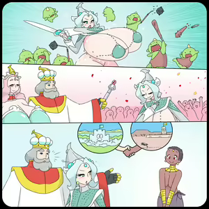 Page 2 of Knight & Futa Princess - preview thumbnail