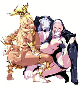 Page 49 of Kyokon Tensei -Seiki Shijou Shugi na Isekai ni Tensei shita no de Bakunyuu Bijo to Hame Makuri -Gyaru Amazon & Inran Sister Hen- - preview thumbnail