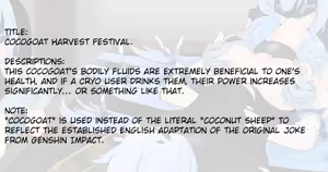 Page 2 of Cocogoat Harvest Festival - preview thumbnail