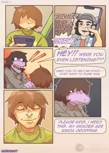 Page 7 of Totally Responsible Dorkmates - Deltarune Parody - preview thumbnail