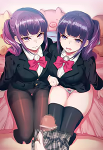 Page 4 of Iya na Kao Sarenagara Opantsu Misete Moraitai Facial cumshot on twin sisters - preview thumbnail