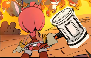 Page 3 of Sonic the Hedgehog IDW & Archie Amy Rose Uncensored Panels - preview thumbnail