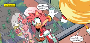 Page 38 of Sonic the Hedgehog IDW & Archie Amy Rose Uncensored Panels - preview thumbnail