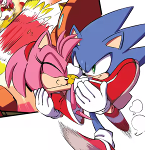Page 48 of Sonic the Hedgehog IDW & Archie Amy Rose Uncensored Panels - preview thumbnail