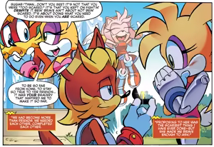 Page 10 of Sonic the Hedgehog IDW & Archie Amy Rose Uncensored Panels - preview thumbnail