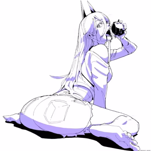 Power Dog Strong Devil Sex | Hardcore Devil Sex: Power and the Dogs - hentai manga cover image