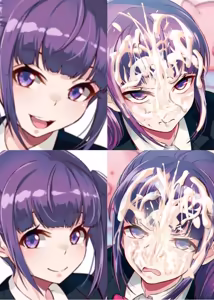 Page 11 of Iya na Kao Sarenagara Opantsu Misete Moraitai Facial cumshot on twin sisters - preview thumbnail