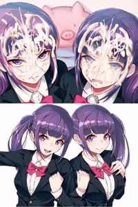 Page 12 of Iya na Kao Sarenagara Opantsu Misete Moraitai Facial cumshot on twin sisters - preview thumbnail