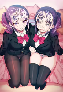 Page 7 of Iya na Kao Sarenagara Opantsu Misete Moraitai Facial cumshot on twin sisters - preview thumbnail