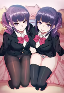 Page 4 of Iya na Kao Sarenagara Opantsu Misete Moraitai Facial cumshot on twin sisters - preview thumbnail