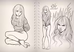 Page 52 of Cleo Sketchbook + Monthly Doodles - preview thumbnail
