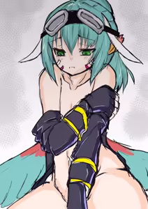 Page 105 of A collection of illustrations featuring modified VRChat avatars - preview thumbnail