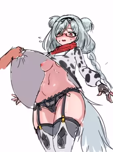 Page 214 of A collection of illustrations featuring modified VRChat avatars - preview thumbnail