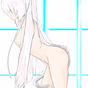 Page 49 of A collection of illustrations featuring modified VRChat avatars - preview thumbnail