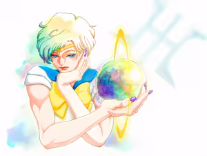 Page 105 of sailor moon art compilation - preview thumbnail