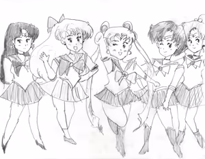 Page 92 of sailor moon art compilation - preview thumbnail