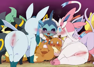 8-Biki no Mesu Buizu to Taneo Eevee - hentai manga cover image