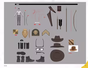 Page 11 of Tamer King of Dinosaurs Artbook - preview thumbnail