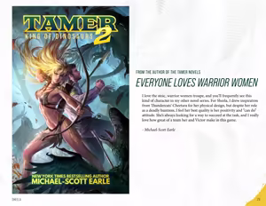 Page 19 of Tamer King of Dinosaurs Artbook - preview thumbnail