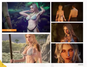 Page 26 of Tamer King of Dinosaurs Artbook - preview thumbnail