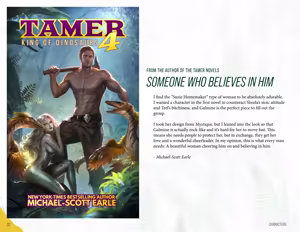 Page 28 of Tamer King of Dinosaurs Artbook - preview thumbnail