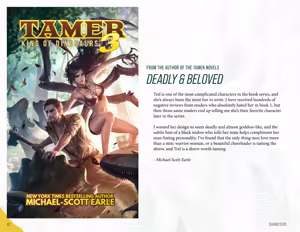 Page 38 of Tamer King of Dinosaurs Artbook - preview thumbnail