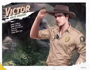 Page 4 of Tamer King of Dinosaurs Artbook - preview thumbnail