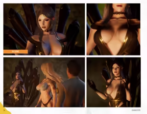 Page 50 of Tamer King of Dinosaurs Artbook - preview thumbnail