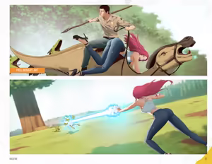 Page 53 of Tamer King of Dinosaurs Artbook - preview thumbnail