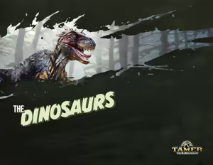 Page 60 of Tamer King of Dinosaurs Artbook - preview thumbnail