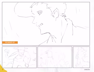Page 6 of Tamer King of Dinosaurs Artbook - preview thumbnail