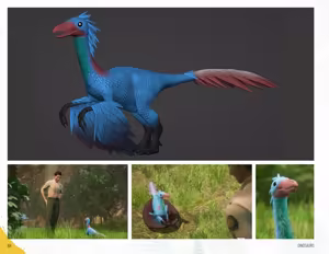 Page 64 of Tamer King of Dinosaurs Artbook - preview thumbnail