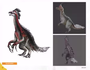 Page 80 of Tamer King of Dinosaurs Artbook - preview thumbnail