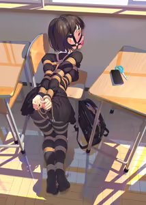 Page 2 of Let's get tied up! Koori - after school self bondage | Давайте свяжемся! Коори - Самосвязывание после уроков - preview thumbnail