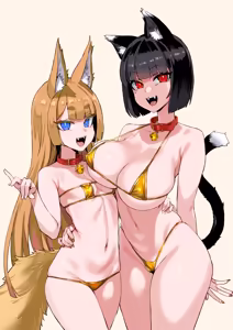 Page 51 of Nekozoku Musume wa Ningen o Kau. - CAT GIRLS KEEP A HUMAN | Членораб для Кошкодевочек - preview thumbnail