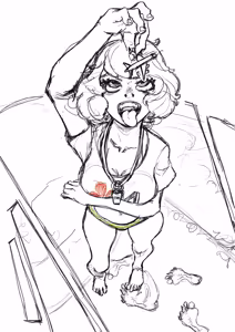 Page 115 of Galaxy Trousers & Giantess Laboratory - preview thumbnail