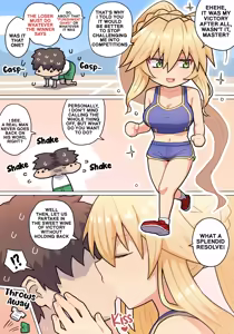 Breasts from above - Lancer Artoria - hentai manga cover image