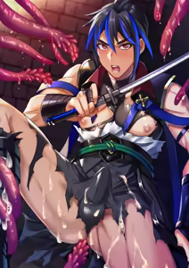 Page 73 of 【シエスタドール(みーた）】斬魔忍騎ツルギ 最強忍者VSメス堕ち調教編 - preview thumbnail