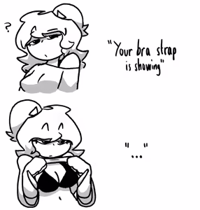 Page 2 of "Your bra strap is showing" compilation - preview thumbnail