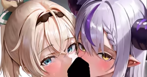 風真いろ,はとラプラ,スダー,クネスおちんぽだいしゅきひょっとこｗフェラｃｇ集❤ - hentai manga cover image