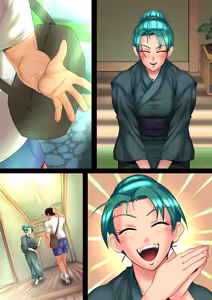 Page 35 of Aobaso - aru ryokan no sabisu de kawaru okami no asa to yoru no sugao - - preview thumbnail