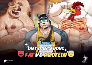 Page 2 of Mr. Wolf l Diet Dangerous l Fat Vs Protein | 늑대의 위태로운 다이어트 - 지방 대 단백질 - preview thumbnail