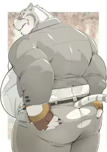 Page 43 of Our Boyfriend is a bulky tiger - preview thumbnail
