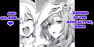 Uruzu, giru-kun kara maryoku kyōyo o teian sa reru…❤ - Archer of the Apocalypse, Urðr and gil-kun...♥ (decensored) - hentai manga cover image
