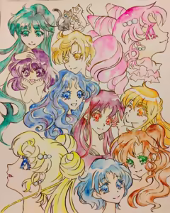 Page 32 of sailor moon art compilation - preview thumbnail