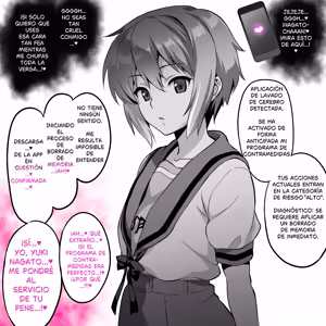 Nagato 〇ki 〇〇apuri de busaiku hyottoko fera | La felación con cara deformada de 〇ki Nagato para un tipo feo usando una aplicación - hentai manga cover image