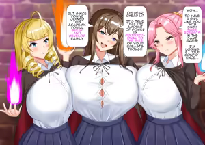 Page 45 of 爆乳魔女学園～はじめてのパイズリ～ - preview thumbnail