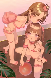Page 2 of ピンクなプールでぴゅっぴゅ💕 - preview thumbnail