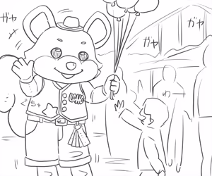 Page 5 of Mei, a defeated magical girl with an obedient face, endures a lewd orgasm in a costumed amusement park punishment - preview thumbnail