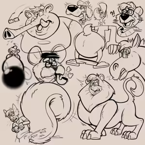 Page 98 of Royal Poodle(Stripes) High Resolution Art - preview thumbnail